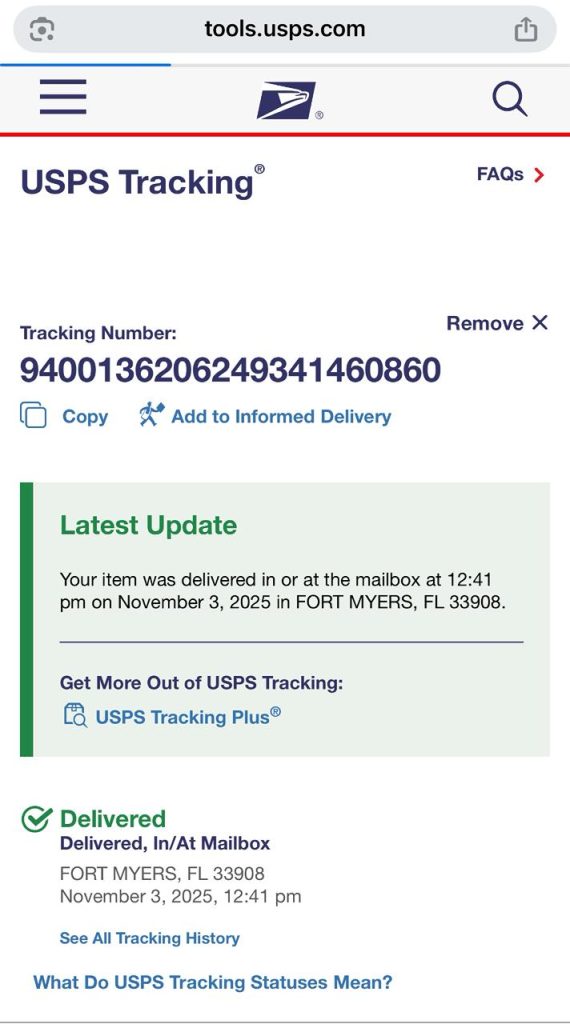 Delivery Tracking Proof 3