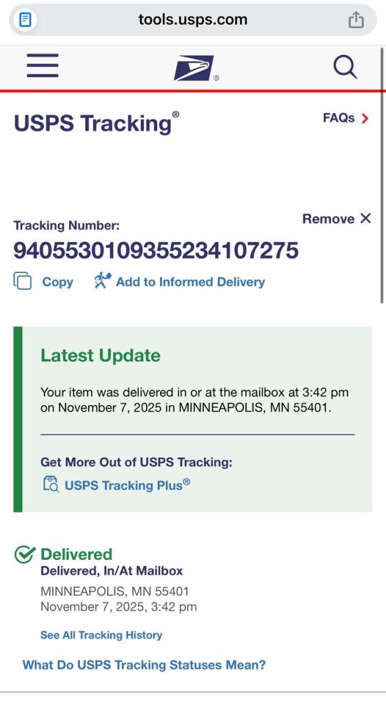 Delivery Tracking Proof 4